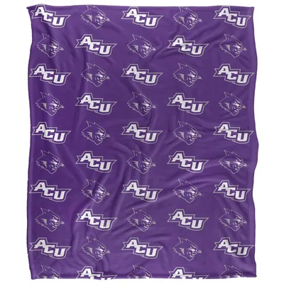 Wildcat Logo Pattern Blanket: ACU Wildcat All-Over Print Design