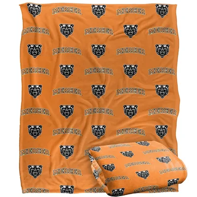 Bear Head Logo Pattern Blanket: Mercer Bear Team Support