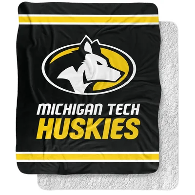 Husky Head Team Emblem Blanket: Michigan Tech Huskies Logo Design