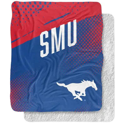Running Horse Team Logo Blanket for SMU Fans and Football Enthusiasts