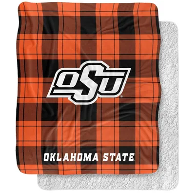 Orange Black Plaid Spirit Blanket: OSU Campus Design