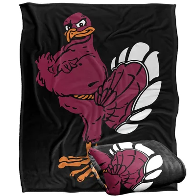 Turkey Mascot Bird Logo Blanket: Virginia Tech Hokies Fan Gift