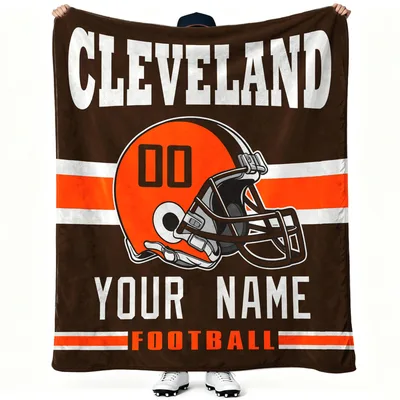Football Helmet Number Design Blanket