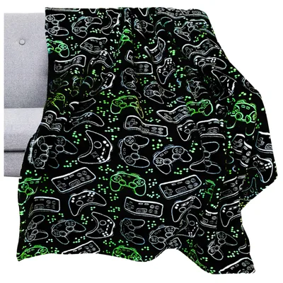 Video Game Blanket: Retro Controller Pattern for Gamers