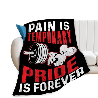 Weightlifting Barbell Men Blanket