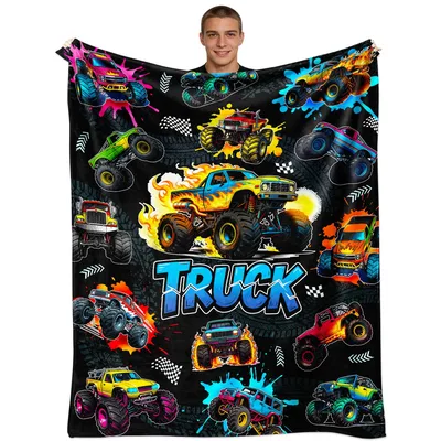 Monster Trucks Kids Blanket: A High-Octane Design for Young Drivers