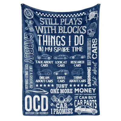 Car Guy Humor Blanket: Obsessive Car Disorder Design for Enthusiasts