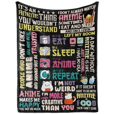 Anime Lover Kawaii Japanese Blanket for Anime Fans