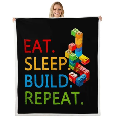 Building Blocks Brick Gamer Blanket for Creators