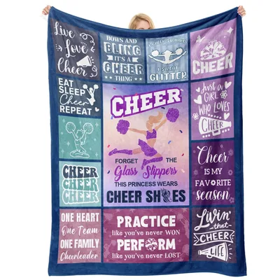 Cheerleader Quotes Blanket Celebrating Team Spirit with Sassy Phrases