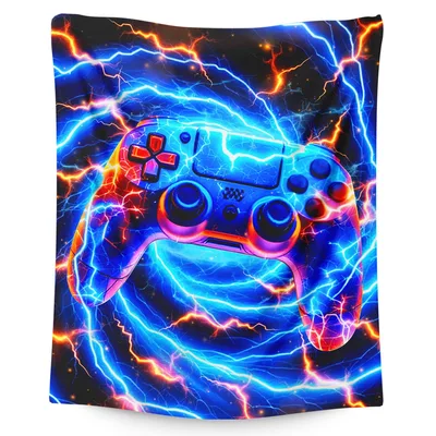 Gaming Controller Lightning Blanket: Electric Gamepad Design