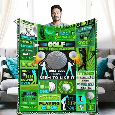 Golf Lover Funny Sayings Blanket: Golf Isn't