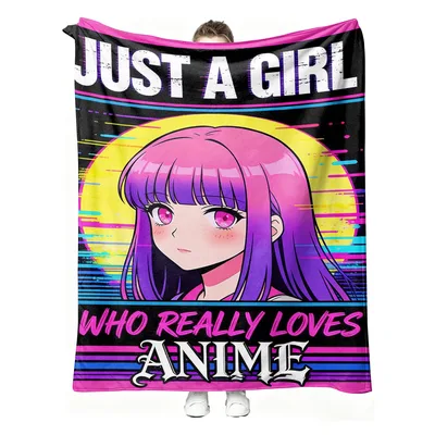 Just a Girl Who Really Loves Blanket: Retro Anime Art Design