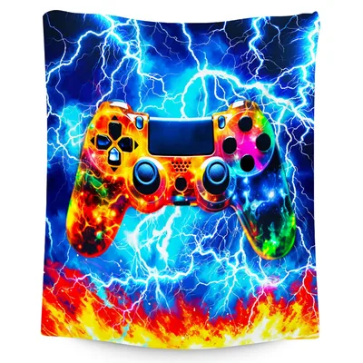 Gaming Controller Lightning Blanket: Electric Gamepad Design – Design 2