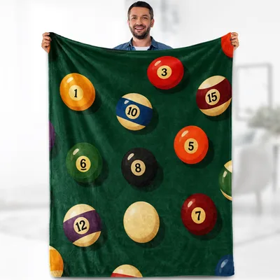 Billiard Balls on Green Blanket: Pool Table Design for Gamers