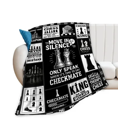 Chess Checkmate Quotes Design Blanket