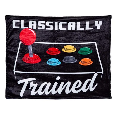 Classically Trained Retro Gaming Blanket for Arcade Lovers