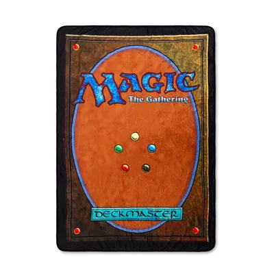 Deckmaster Trading Card Art Blanket for Fantasy Game Lovers