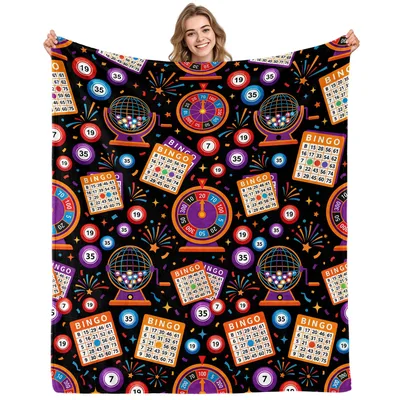 Bingo Cards Pattern Blanket: Vibrant Game Night Design for Players