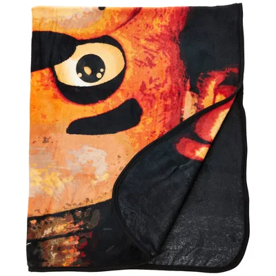 Animatronic Fox Face Blanket for Fans of Spooky Robot Characters