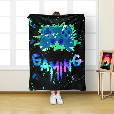 Gaming Splash Art Blanket: Controller Design for Your Room