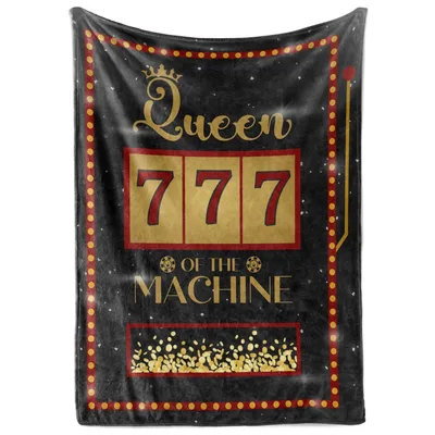Queen of the Machine Blanket with 777 Slot Design
