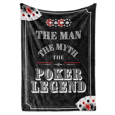 The Man the Myth Blanket: Poker Legend Design for Gamers