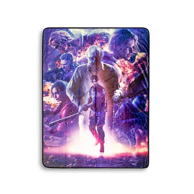 Video Game Characters Group Blanket Zombie Horror Battle Scene