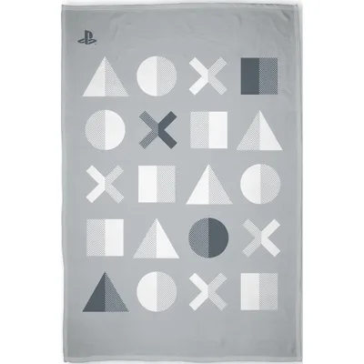 Controller Button Shapes Pattern Blanket for Geometric Gamer Style
