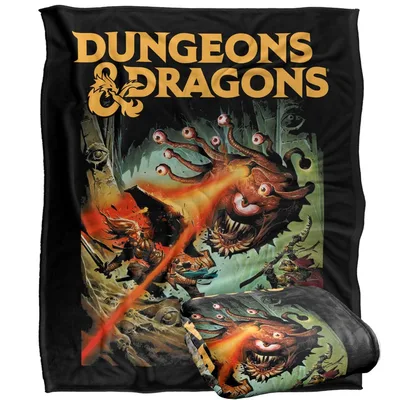 Beholder Strike Fantasy Monster Blanket: Epic D&D Art for Gamers