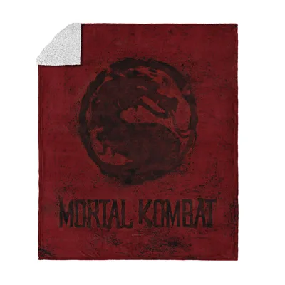 Red Dragon Emblem Logo Blanket: Mortal Kombat Fleece Design