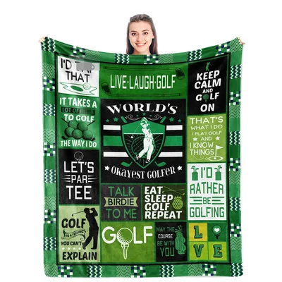 Okayest Golfer Blanket: World's Okayest Golfer Design
