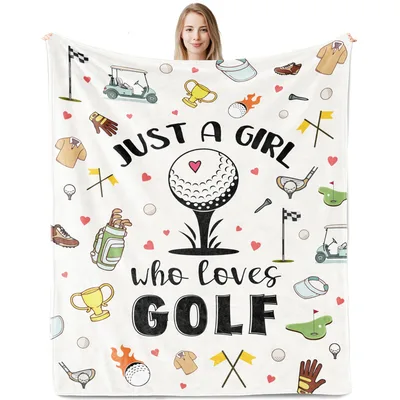 Golf Girl Blanket: Just a Girl Who Loves Golf Design