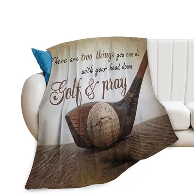 Golf Club Vintage Blanket: A Witty Throw for the Game's Devotees