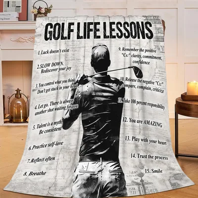 Golf Life Lessons Blanket: A Guide to Mindset and Joy on the Course