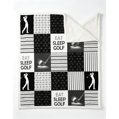 Golf Patchwork Pattern Blanket for the Golfer Who Never Stops Swinging