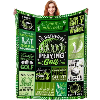 I'd Rather Be Playing Golf Blanket for Course Lovers