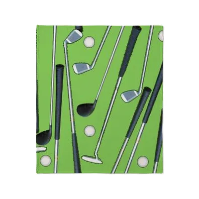Golf Clubs and Balls Blanket for Golf Lovers