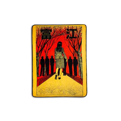 Japanese Horror Girl Scene Blanket: Tomie Artwork for Fans