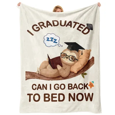 I Graduated Can I Go Back Blanket for New grads