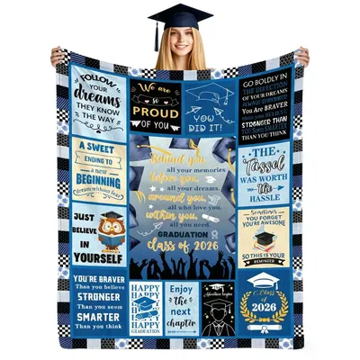 Class of 2026 Graduation Keepsake Blanket