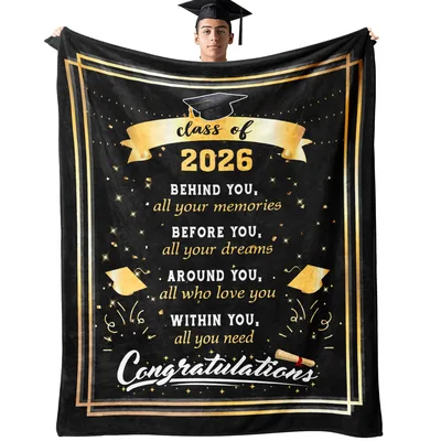 Class of 2026 Congratulations Blanket for Future Graduates
