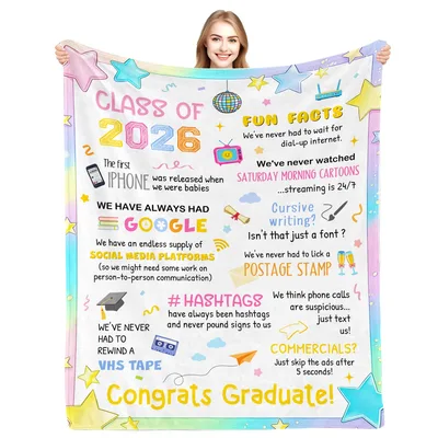 Class of 2026 Graduate Blanket: Fun Facts for the New Generation
