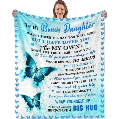 My Bonus Daughter Butterfly Blanket – A Sentimental Stepparent Gift