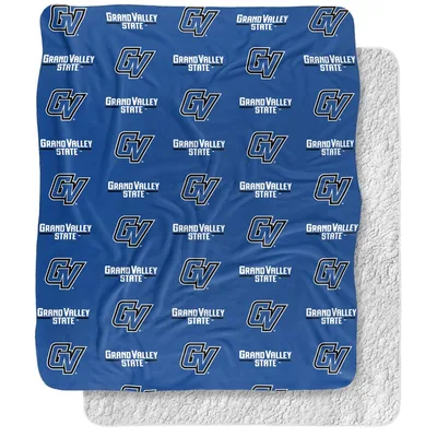 Monogram Logo Pattern Blanket: Grand Valley State Gv Design