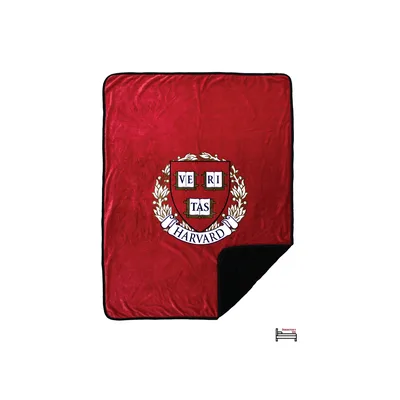 Veritas Crest Emblem Blanket featuring a crimson shield