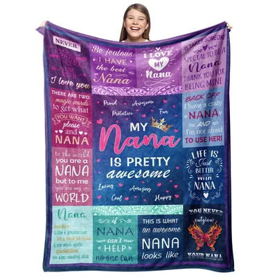 Best Nana Blanket Celebrating a Grandmother with Love and Humor