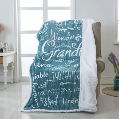 Grandma Word Art Blanket: A Typographic Tribute to Grandmothers