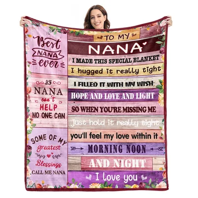 Nana Grandma Love Blanket: A Heartfelt Gift for the Best Nana Ever