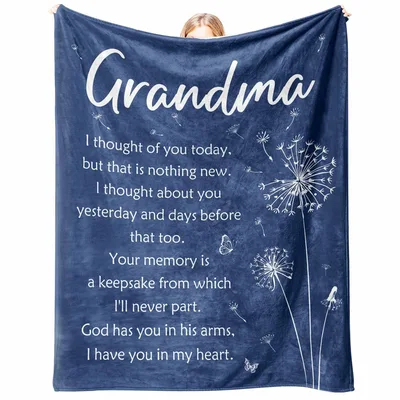Grandma Memorial Poem Blanket: A Soft Tribute to Lost Grandmothers
